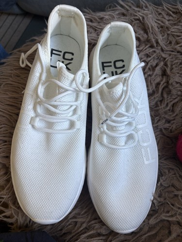 Men white fcuk trainers - white,