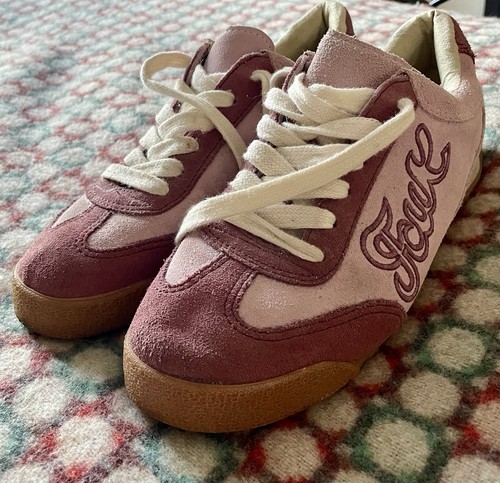 Fcuk vintage retro pink suede - vintage,